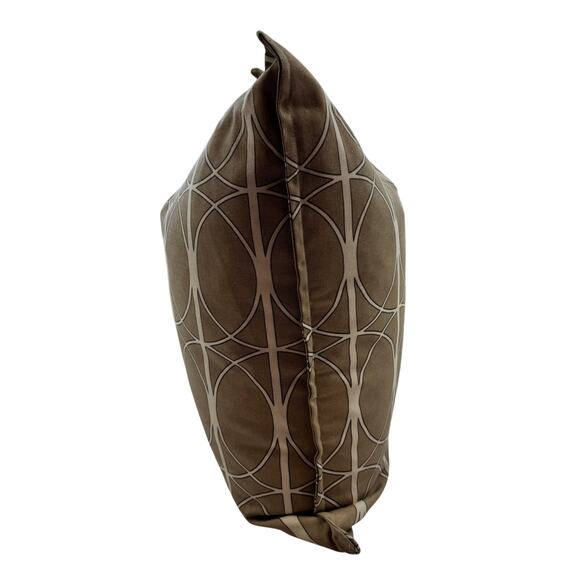 Geo Print Custom Made Outdoor Sunbrella Fabric Neutral Throw Decorative Pillow - Picture 2 of 8